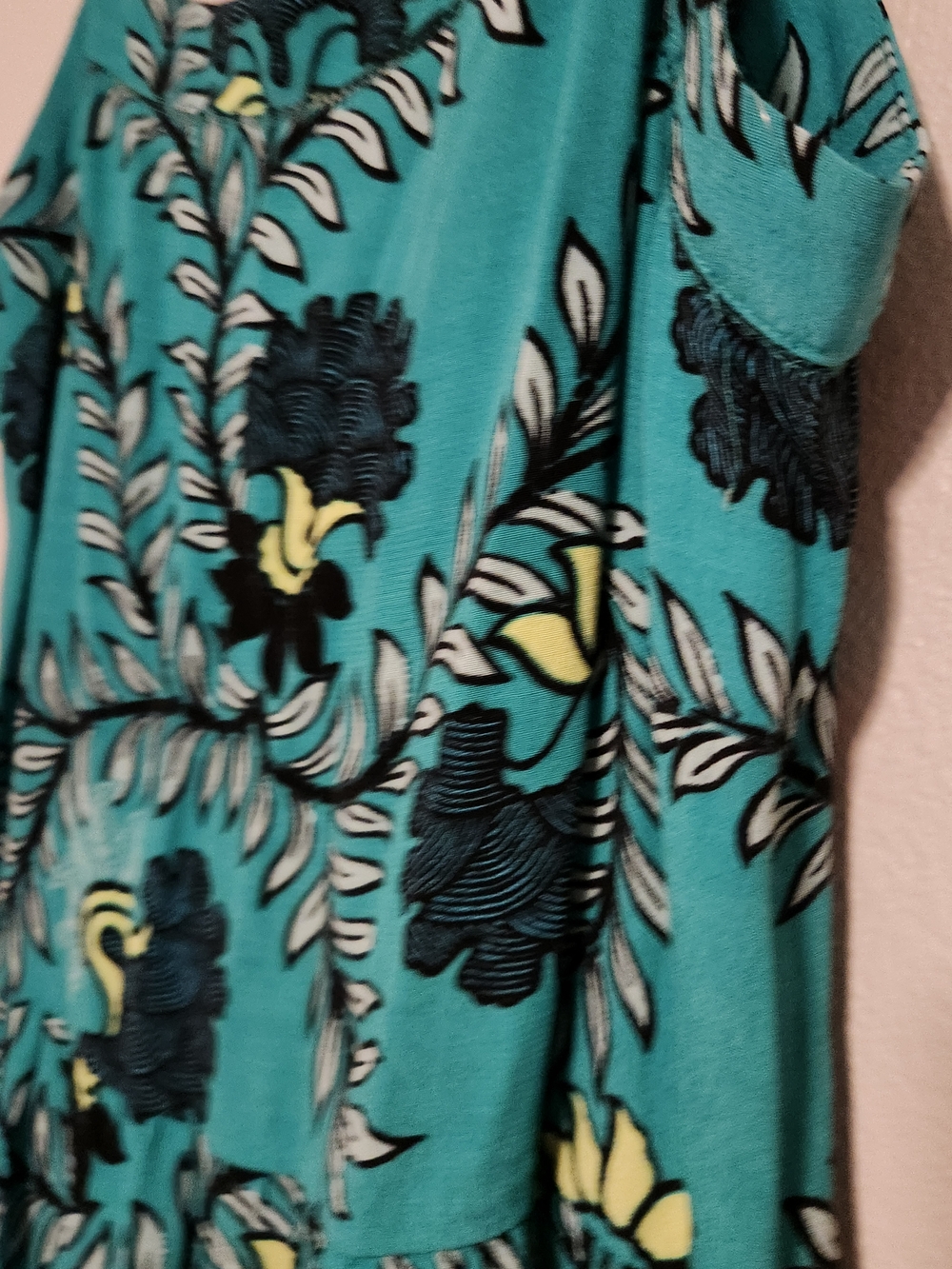 LOFT Petite Teal Floral Tiered Camisole Top, Size SP, Lightweight Summer Tank - Picture 11 of 12